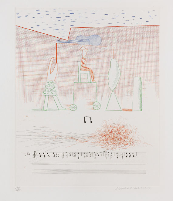 David Hockney - Farbradierung