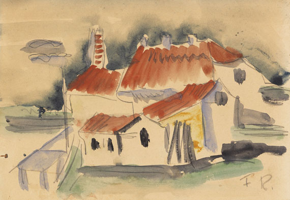 Franz Radziwill - Aquarell