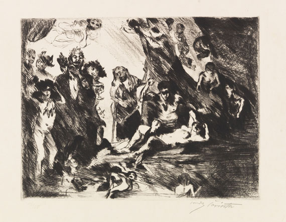 Lovis Corinth - Kaltnadelradierung