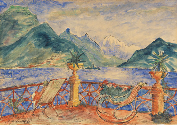 Franz Heckendorf - Aquarell