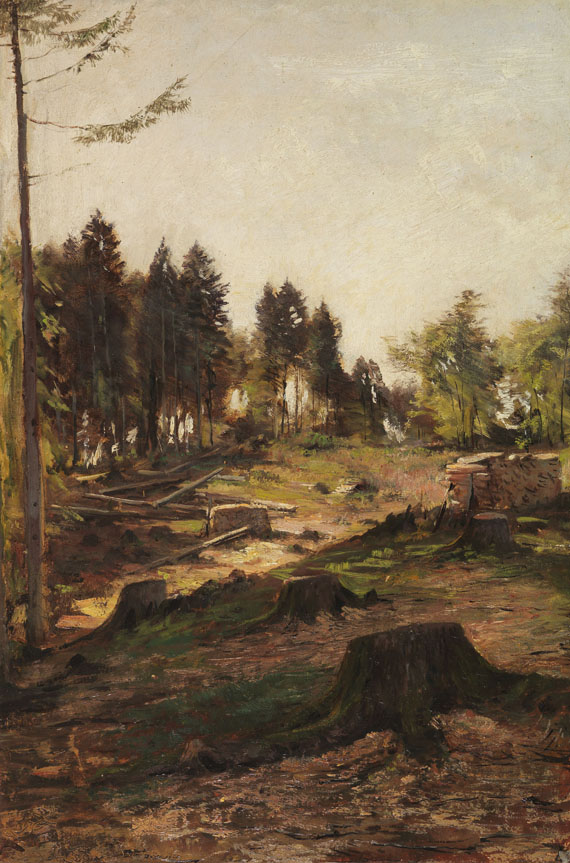 Ludwig Gustav Voltz - Öl auf Papier