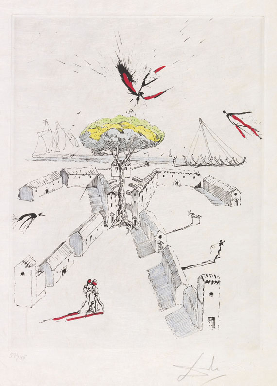 Salvador Dalí - Radierung
