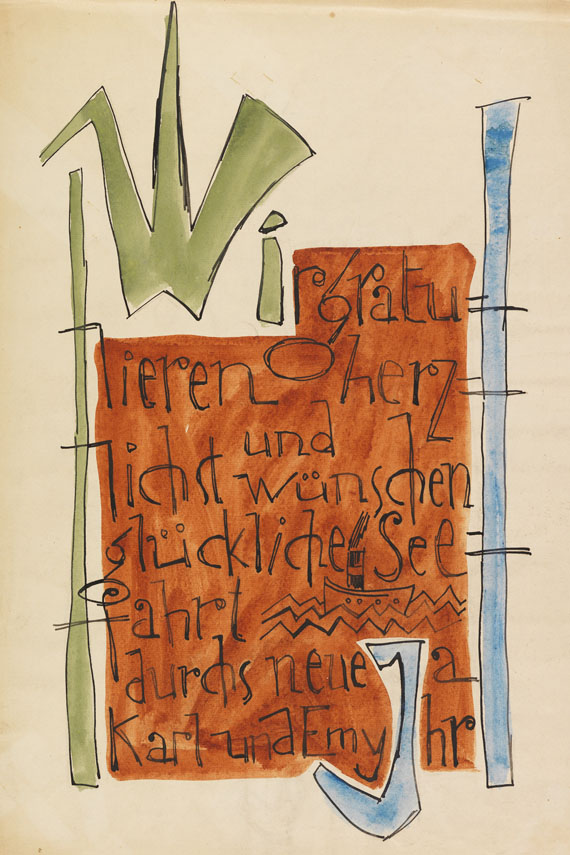 Karl Schmidt-Rottluff - Aquarell