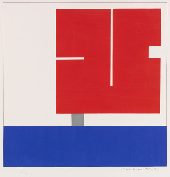 Anton Stankowski - Acryl auf Karton