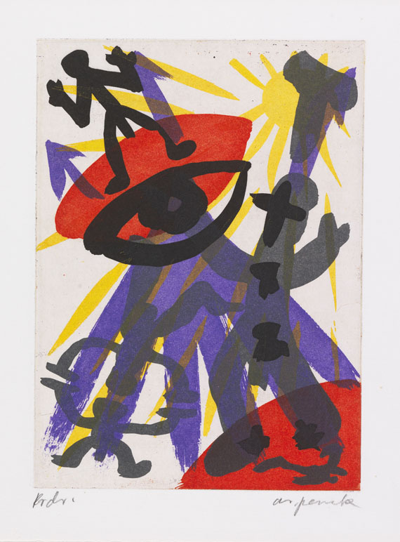 A. R. Penck (d.i. Ralf Winkler) - Farbaquatinta