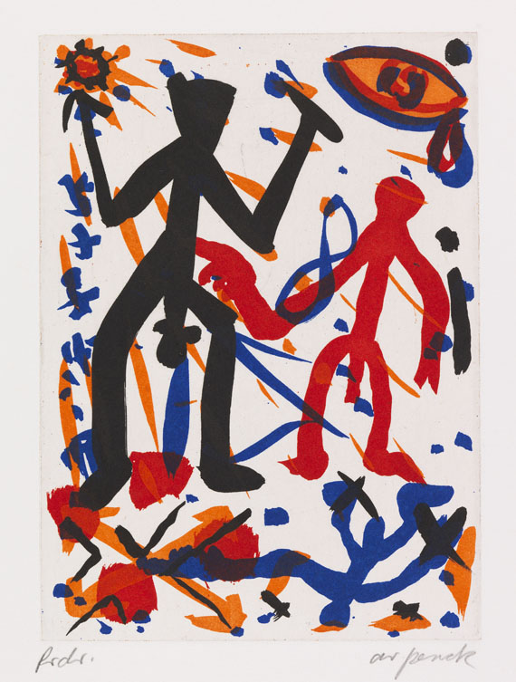 A. R. Penck (d.i. Ralf Winkler) - Farbaquatinta