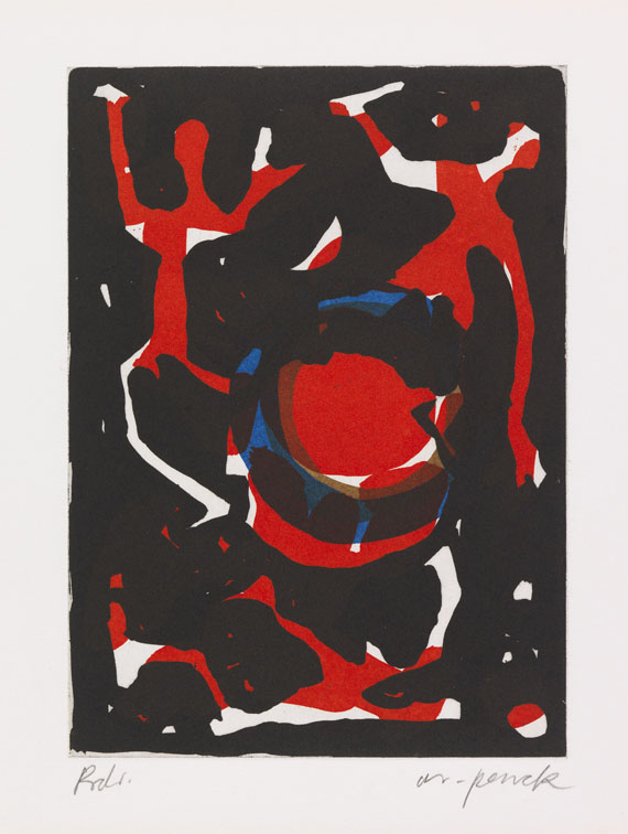 A. R. Penck (d.i. Ralf Winkler) - Farbaquatinta