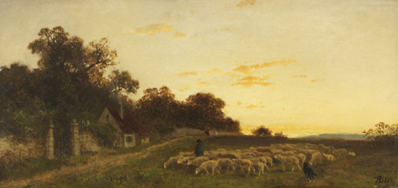 Adolf Heinrich Lier - Öl auf Holz