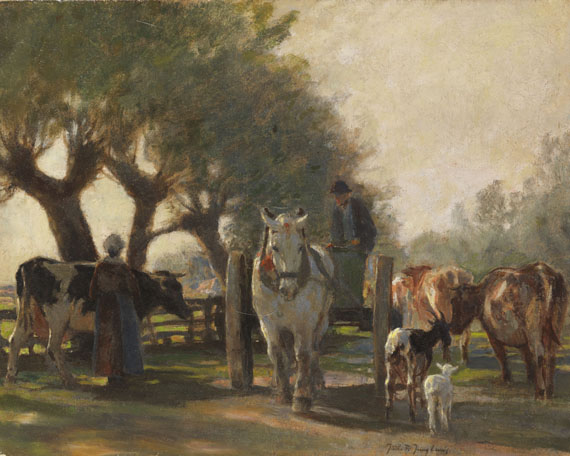 Julius Paul Junghanns - Öl auf Hartfaserplatte