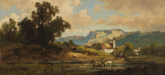 Paul Moralt - Öl auf Leinwand