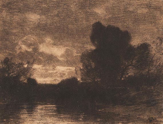 Ludwig Dill - Bleistiftzeichnung