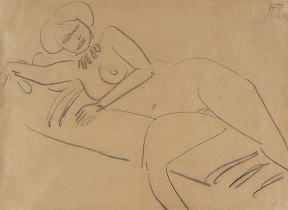 Ernst Ludwig Kirchner - Bleistiftzeichnung