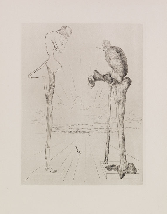 Salvador Dalí - Kaltnadelradierung