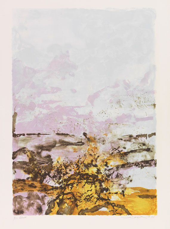 Zao Wou-Ki - Farblithografie