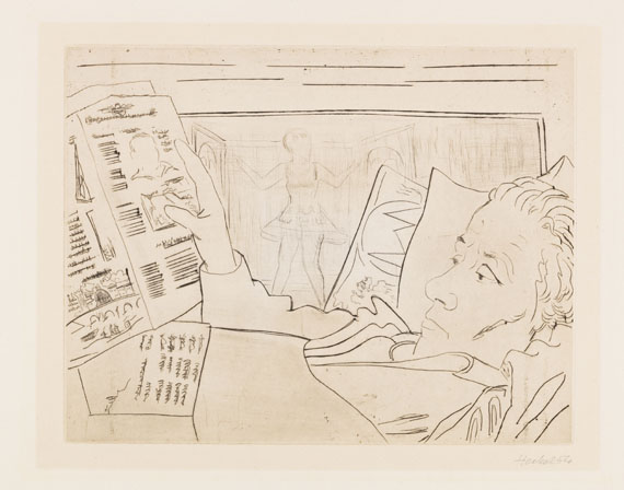 Erich Heckel - Kaltnadelradierung