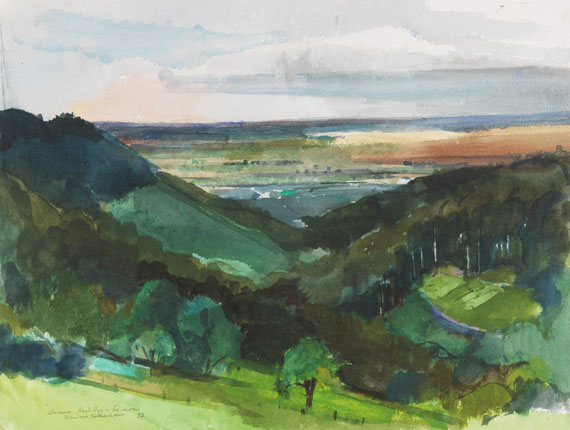 Bruno Müller-Linow - Aquarell