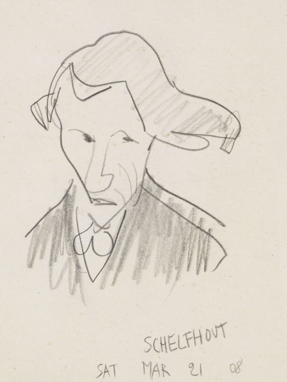 Lyonel Feininger - Bleistiftzeichnung