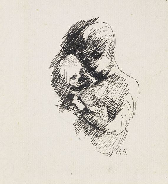 Hannah Höch - Tuschzeichnung