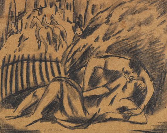 Béla Kádár - Graphitzeichnung