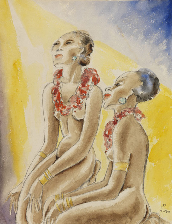 Dodo (d. i. Dörte Clara Wolff) - Aquarell