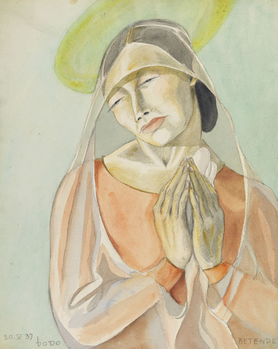 Dodo (d. i. Dörte Clara Wolff) - Aquarell