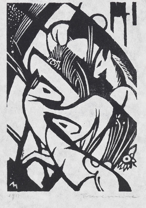 Franz Marc - Holzschnitt