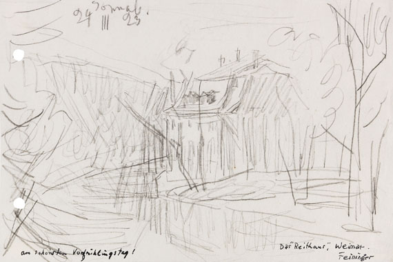 Lyonel Feininger - Bleistiftzeichnung