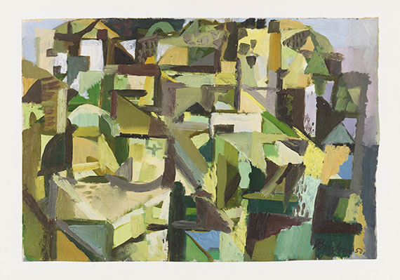 Eduard Bargheer - Öl auf Papier