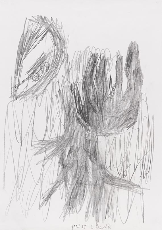 Georg Baselitz - Bleistiftzeichnung