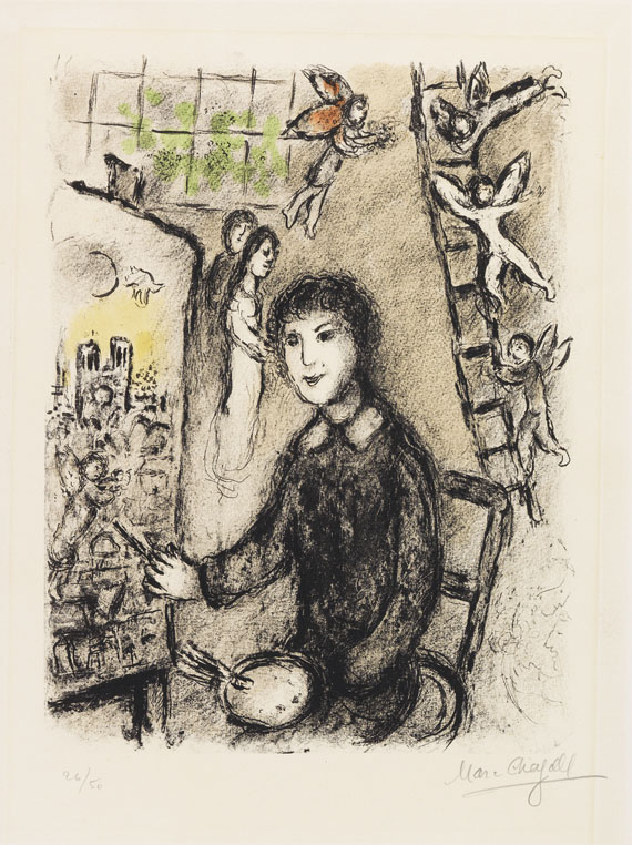 Marc Chagall - Farblithografie