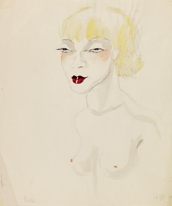Dodo (d. i. Dörte Clara Wolff) - Aquarell