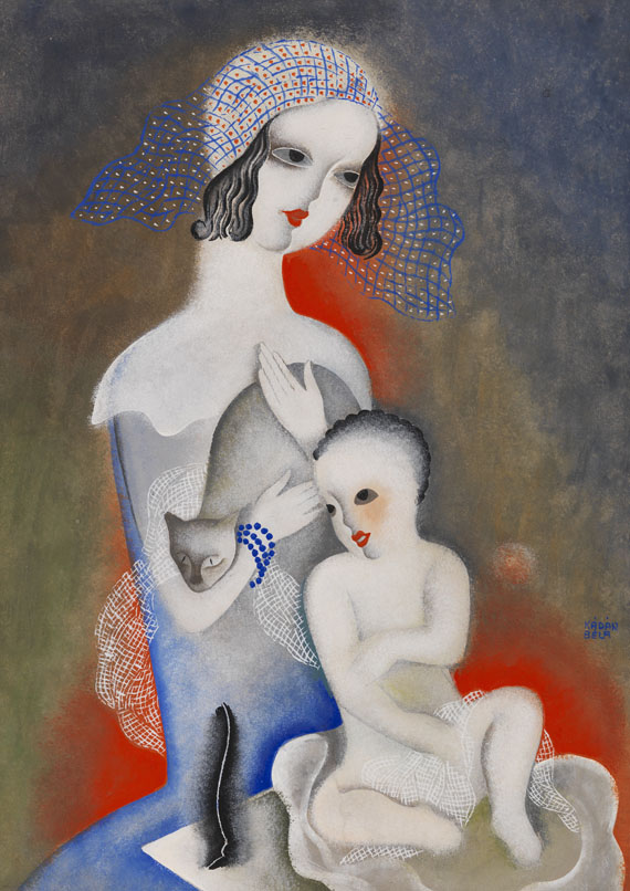 Béla Kádár - Gouache