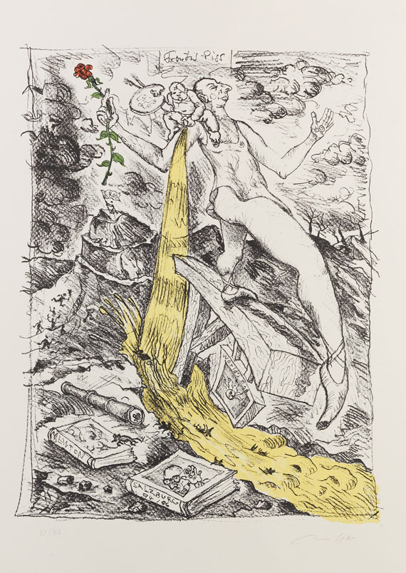 Jörg Immendorff - Farblithografie