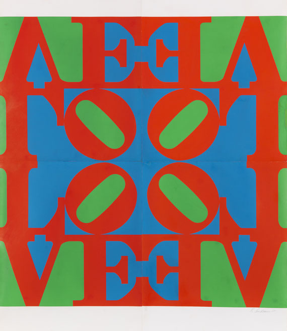 Robert Indiana - Farbserigrafie