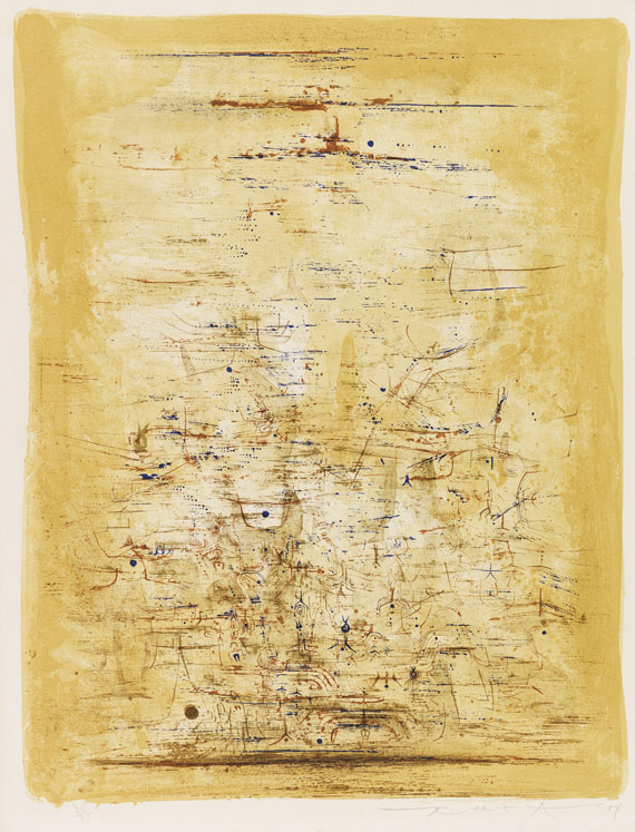 Zao Wou-Ki - Farblithografie
