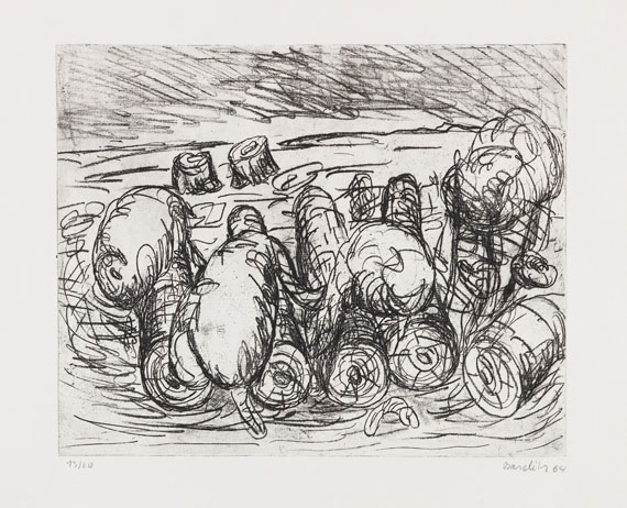 Georg Baselitz - Radierung