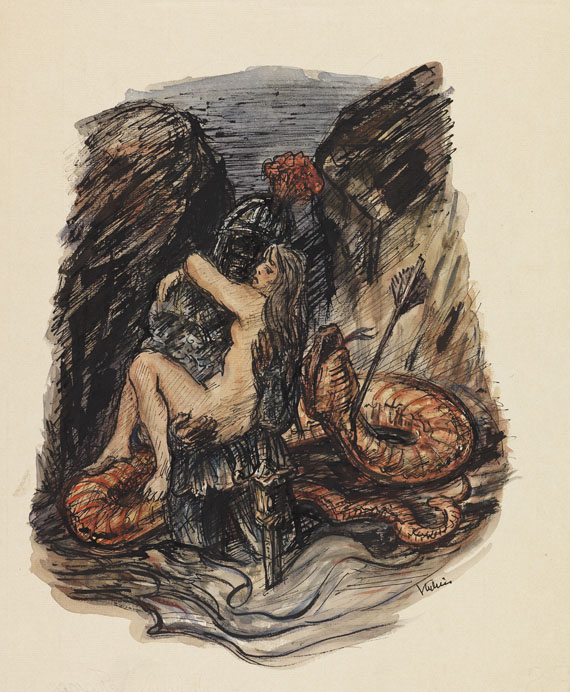 Alfred Kubin - Aquarell