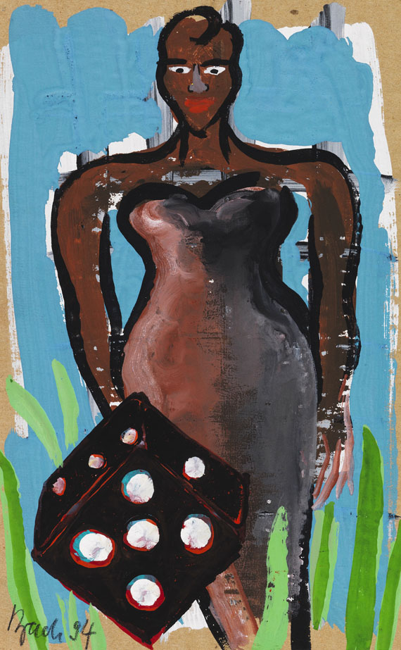 Elvira Bach - Acryl auf Pappe