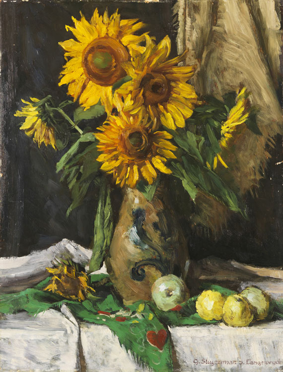 Georg Sluyterman von Langeweyde - Öl auf Hartfaserplatte