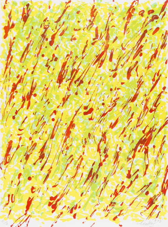Günther Uecker - Farblithografie