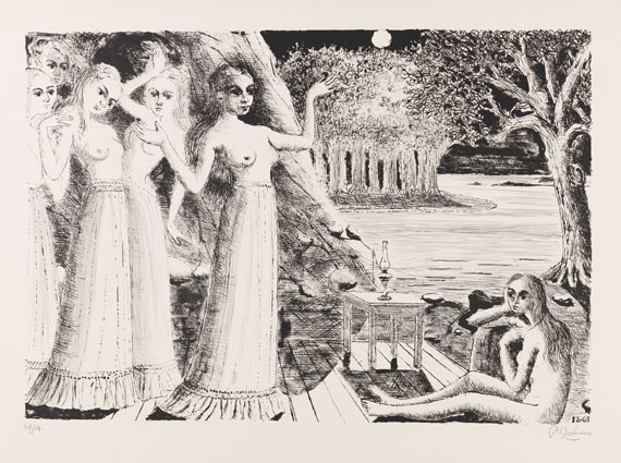 Paul Delvaux - Lithografie