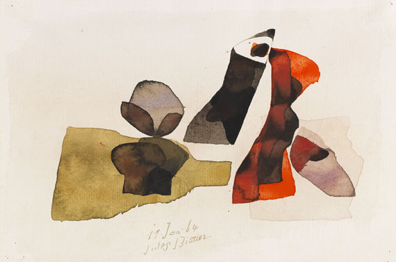 Julius Bissier - Aquarell