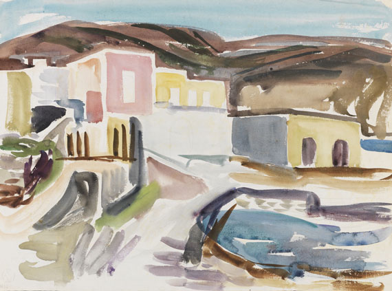 Erich Hartmann - Aquarell
