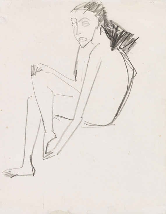 Ernst Ludwig Kirchner - Bleistiftzeichnung