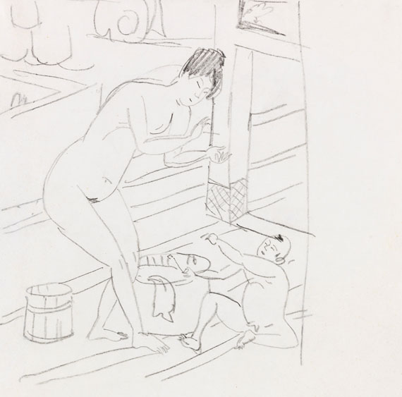Ernst Ludwig Kirchner - Bleistiftzeichnung