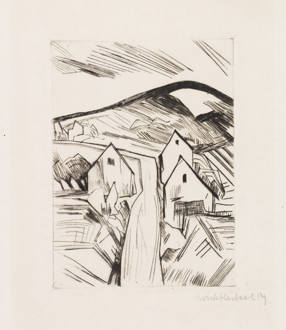 Erich Heckel - Kaltnadelradierung