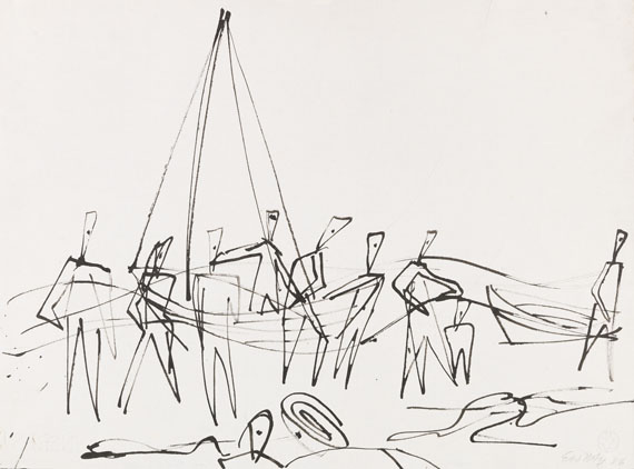 Ernst Wilhelm Nay - Rohrfederzeichnung