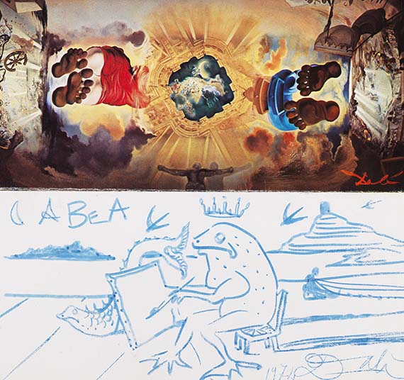 Salvador Dalí - Filzstiftzeichnung
