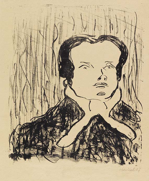 Erich Heckel - Kreidelithografie