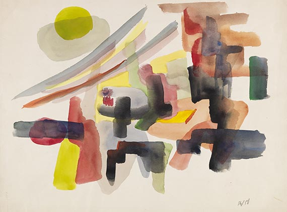Fritz Winter - Gouache